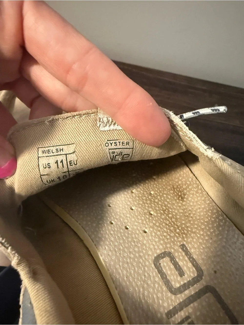 Hey Dude Welsh Men's Boat Shoes in Beige and Light Gray - 11